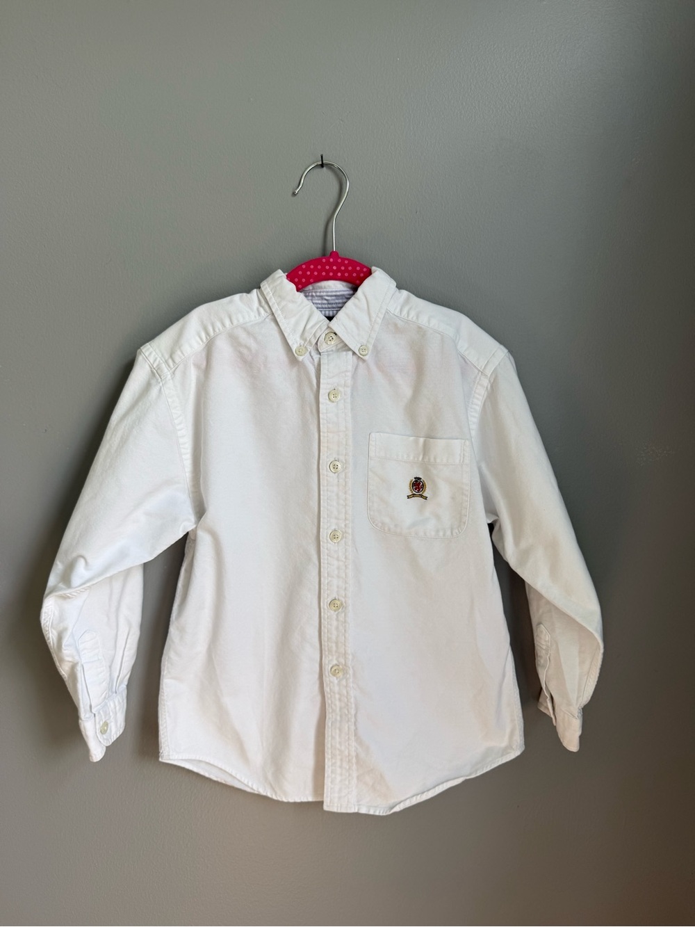 Tommy Hilfiger Boys White Button-Down Shirt